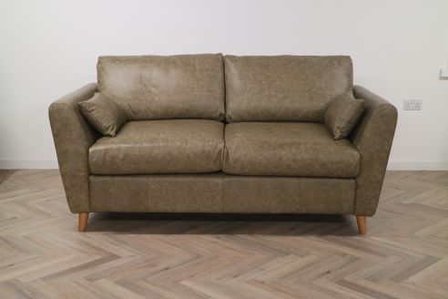 Beckworth Leather Sofa - 3 Seater - Dune Stone