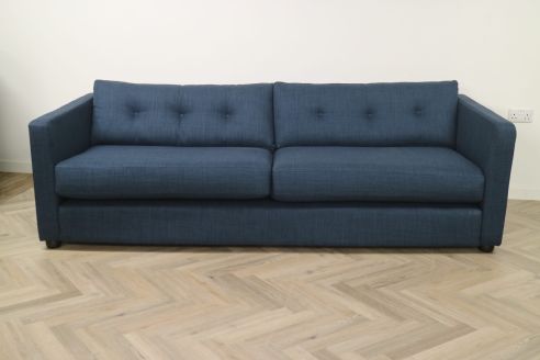 Adams Fabric Sofa - 5 Seater - Blue Linen