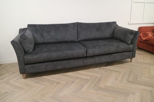 Cavendish Fabric Sofa - 5 Seater - Lovely Coal