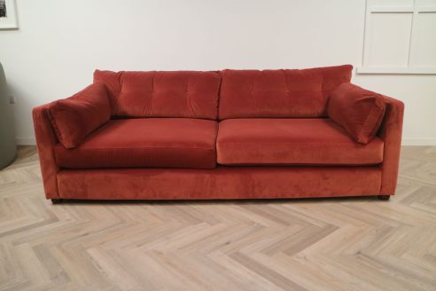 Adams Fabric Sofa - 5 Seater - Tango Rosewood