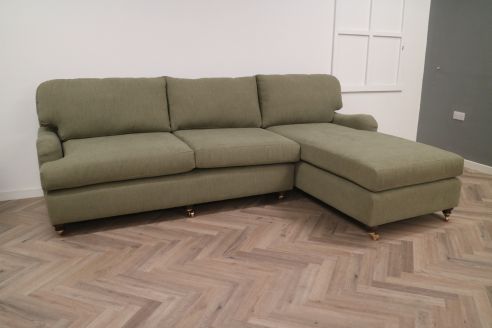 Helsby Fabric Chaise Sofa - 3.5 x Chaise - Salice Spring