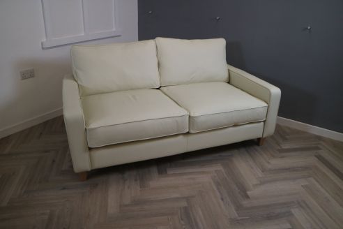 Drake Leather Sofa - 3 Seater - Roma Perlnutt