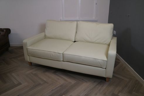 Drake Leather Sofa - 3 Seater - Roma Perlnutt