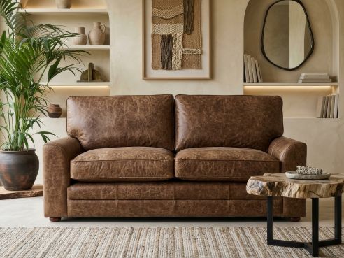 Liberty Contemporary Leather Sofa