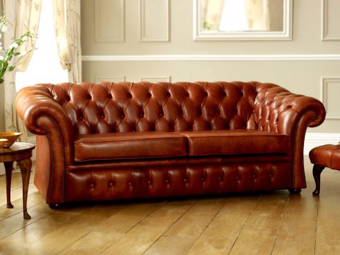 Pemberton Cognac Leather Sofa